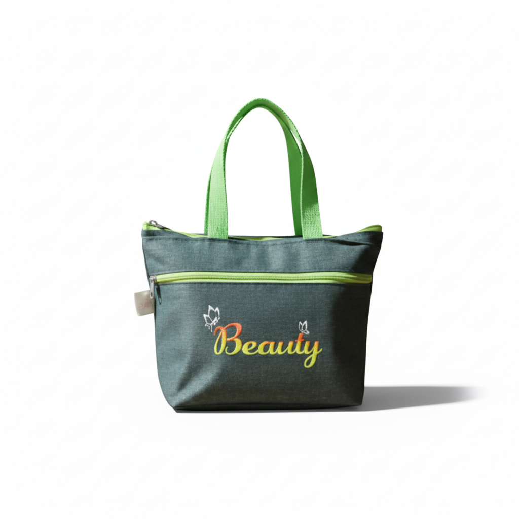 Stylish Denim Shopping Bag-Green