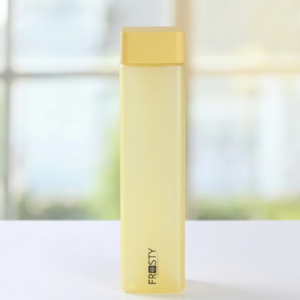 Plastic Fridge Square Water Bottle (Yellow)