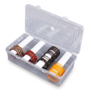 Bangle Box 4 Rod Plastic Transparent