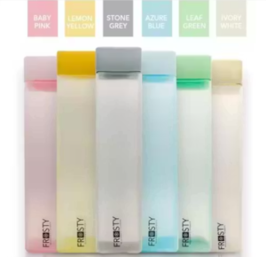 Plastic Square Water Bottle (Set of 6)