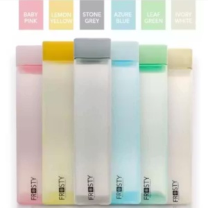 Plastic Square Water Bottle (Set of 6)