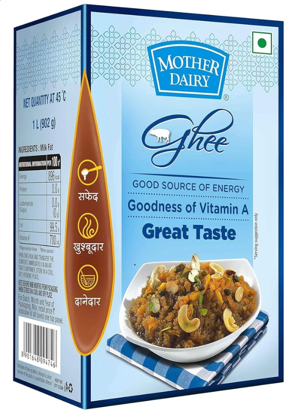 Mother Dairy Cow Ghee (1Ltr)