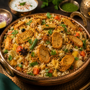 Masala Chaap Pilaf