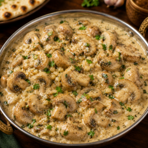 Malai Garlic Mushroom (Full)
