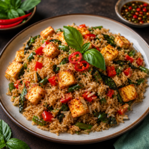 Paneer Krapow Fried Rice
