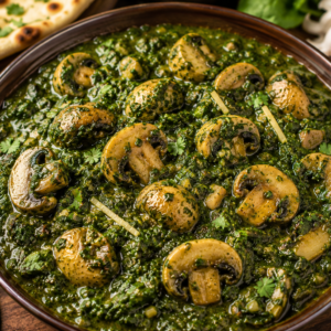 Palak Mushroom (Half)