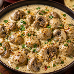 Malai Garlic Mushroom (Half)