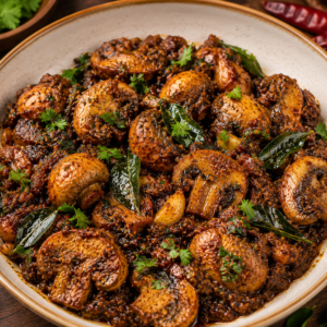 Mushroom Ghee Roast (Half)