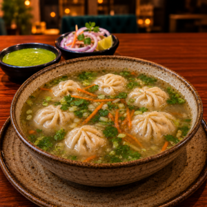 Veg Momo Soup