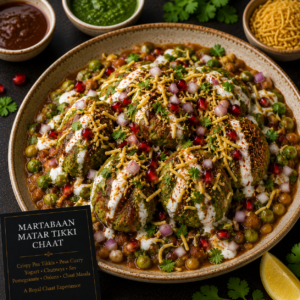 Martabaan Matar Tikki Chaat