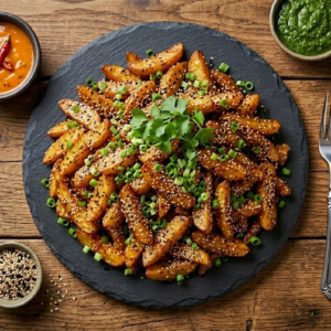 Honey Sesame Chilli Potato