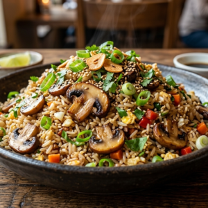 Mushroom Garlic Fried Rice