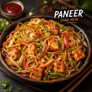 Desi Style Paneer Chow Mein