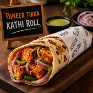 Paneer Tikka Kathi Roll