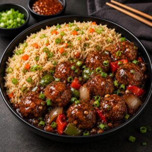 Veg Manchurian Rice Bowl