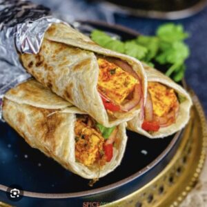 Paneer tikka Roll