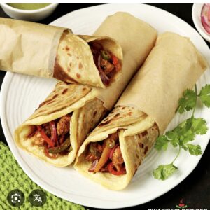 Chicken tikka roll