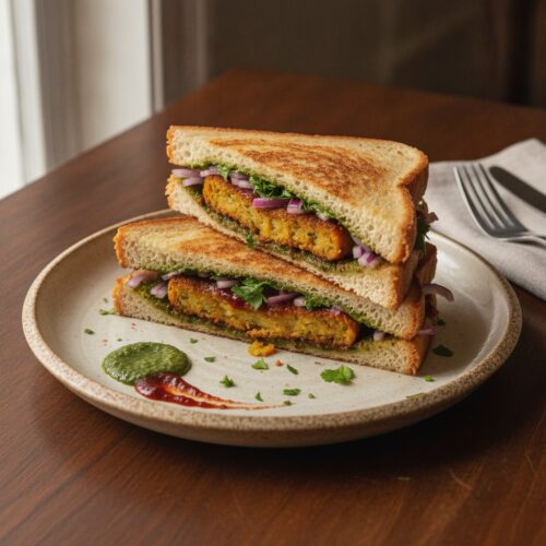 Aloo Tikki Sandwich
