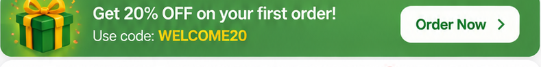 welcome coupon banner
